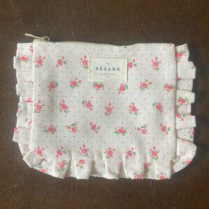 Rose Floral Sezane Pouch - NWOT